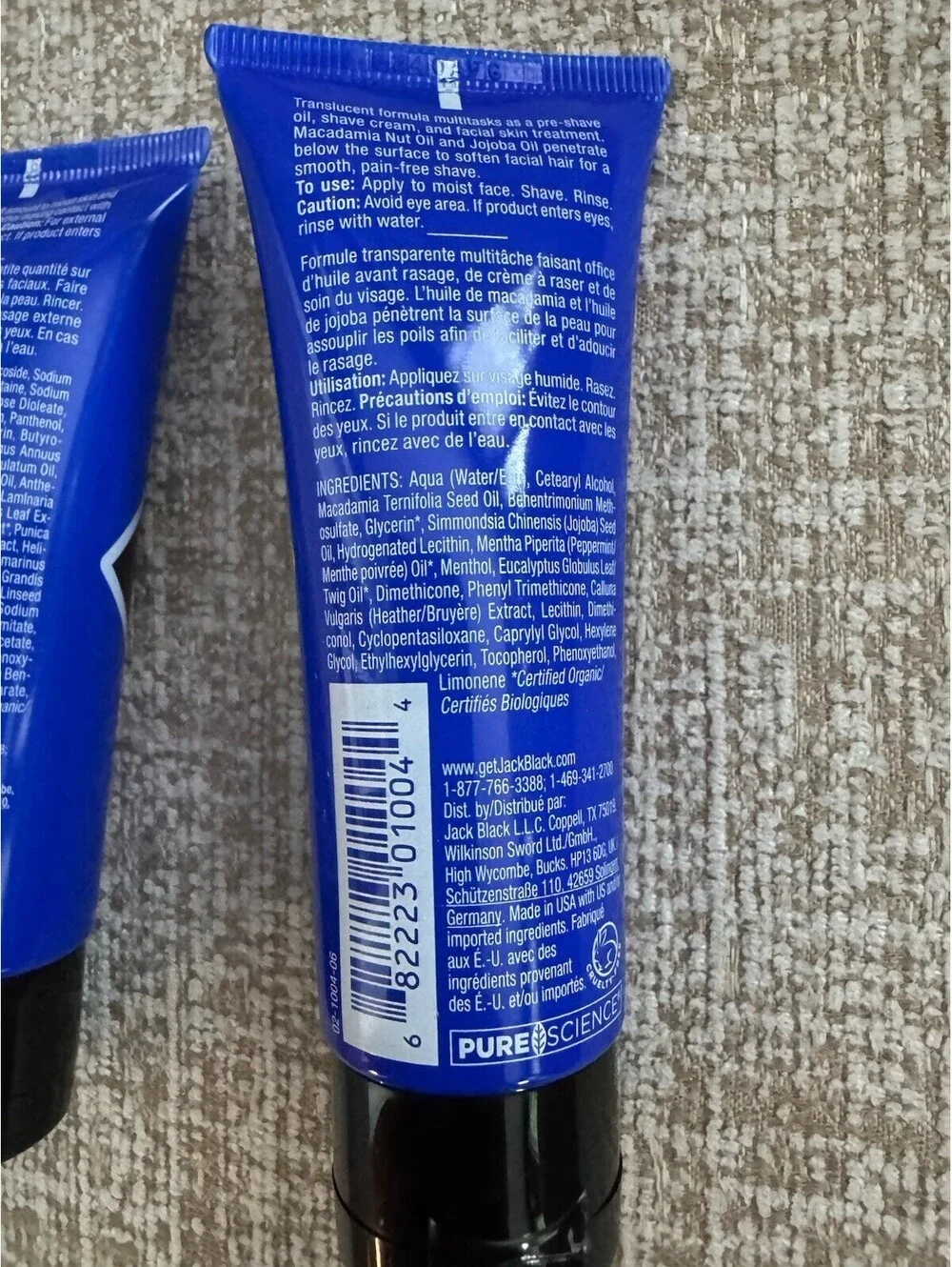 Jack Black Beard Lube Conditioning and Beard Wash Travel 1.5 oz each NEW SEALED